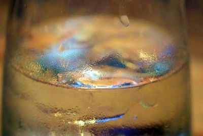 Close-up of water in glass