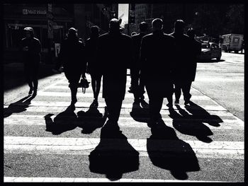 People standing on street