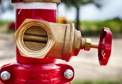 Close-up of fire hydrant