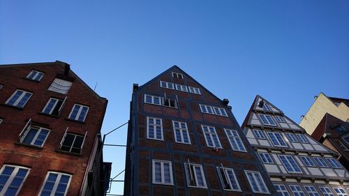 Low angle view of residential building against sky