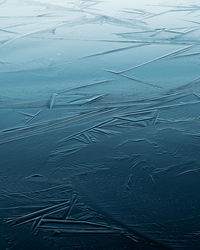 Full frame shot of snow covered land