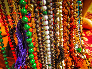 Close-up of colorful for sale in market