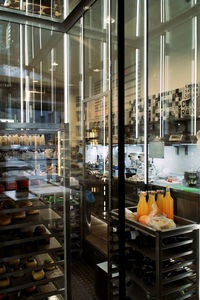 View of restaurant at night