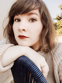 Portrait of young woman