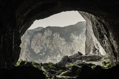 Low angle view of tunnel