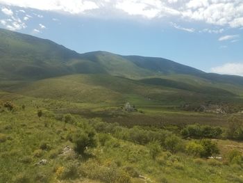 Scenic view of landscape against sky