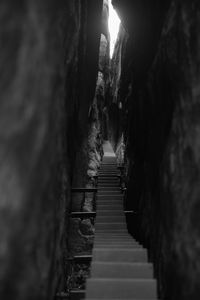 Walkway amidst steps