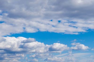 Low angle view of clouds in sky