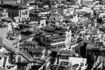 High angle view of cityscape