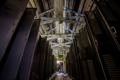 Low angle view of modern ceiling