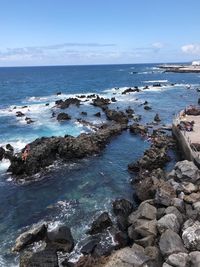 Scenic view of sea against sky