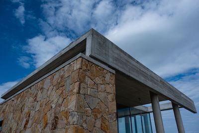 Low angle view of building against sky