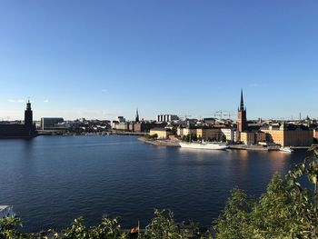 View of city at waterfront