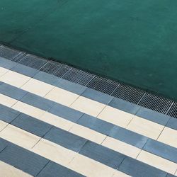 High angle view of swimming pool