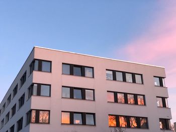 Low angle view of building against clear sky