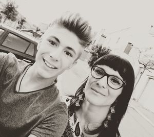 Portrait of smiling young woman