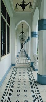 Empty corridor of building