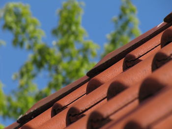 Low angle view of roof against building