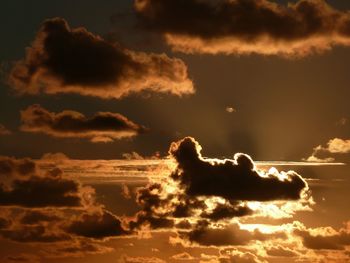 Low angle view of clouds in sky