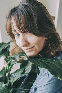 Portrait of girl looking down