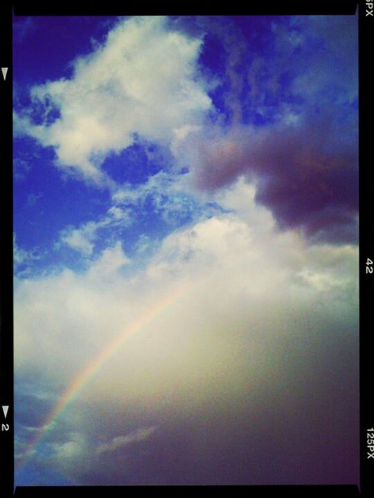 #sunshine #clouds #sky #skyporn #rainbow #beautiful 