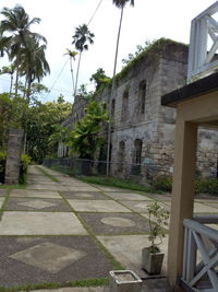 Footpath leading to built structure