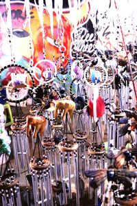 Close-up of bicycle hanging