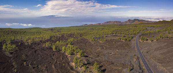 Scenic view of landscape against sky