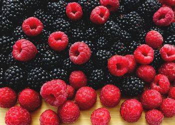 Full frame shot of strawberries