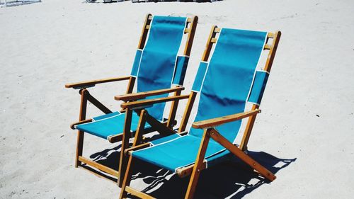 Chairs on beach