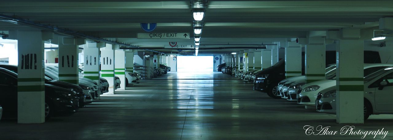 INTERIOR OF EMPTY CORRIDOR