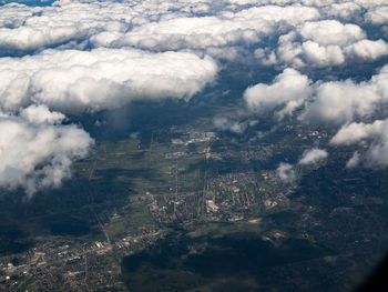 High angle view of cityscape