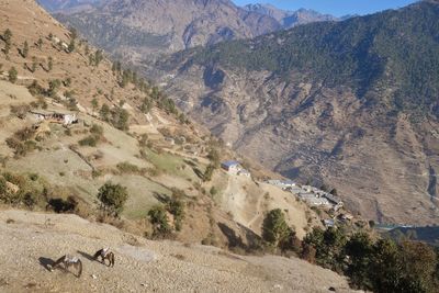 Scenic view of mountains