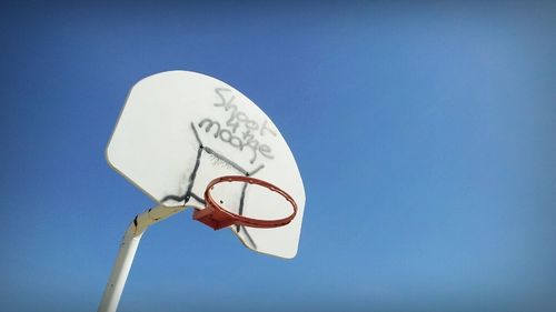 Low angle view of blue sky