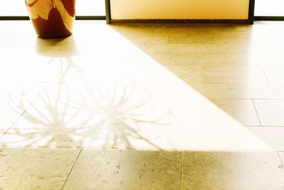 Close-up of table at home