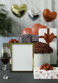 Close-up of drink on table