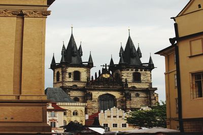 Low angle view of bell tower