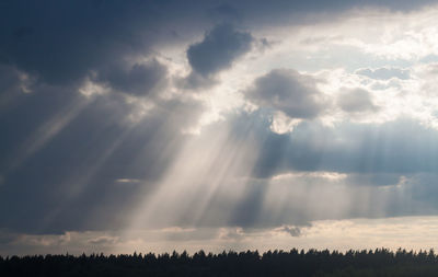 Low angle view of clouds in sky