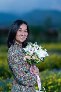 Portrait of a smiling young woman