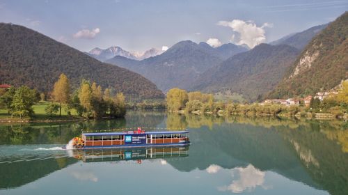 Scenic view of calm lake
