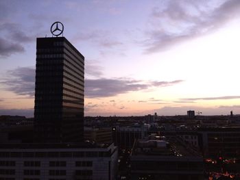 Cityscape at sunset