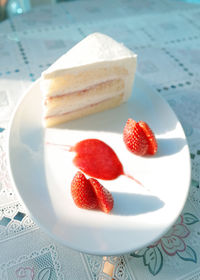 Close-up of served food on plate