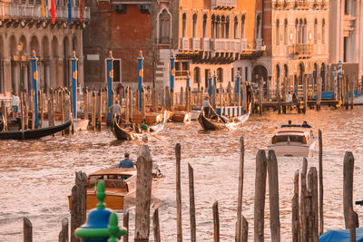 Boats in canal