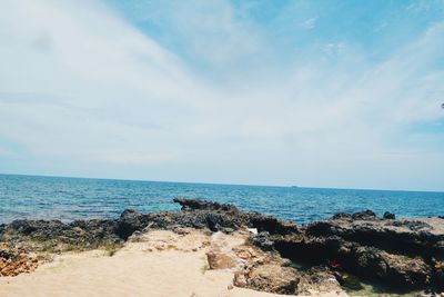 Scenic view of sea against sky