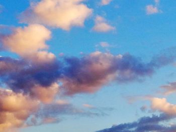 Low angle view of sky during sunset