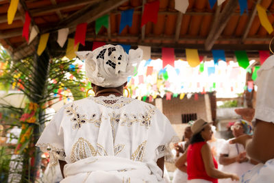 Candomble people are seen during a cultural event in the city of saubara, bahia.