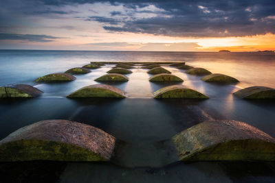 Scenic view of sea against sky