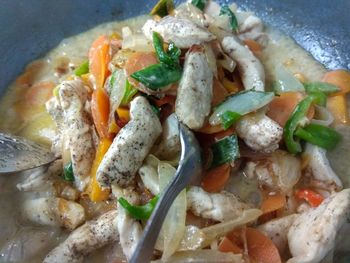 Close-up of food in plate