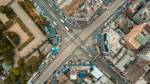 Aerial view of dar es salaam, tanzania