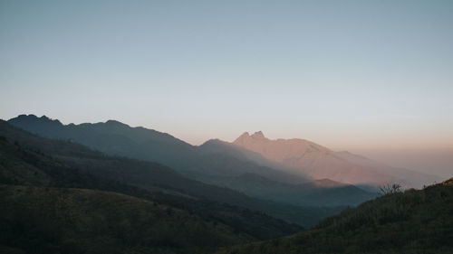 Beautiful sunrise in mount pundak east java